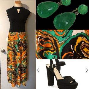1970s Vintage maxi dress